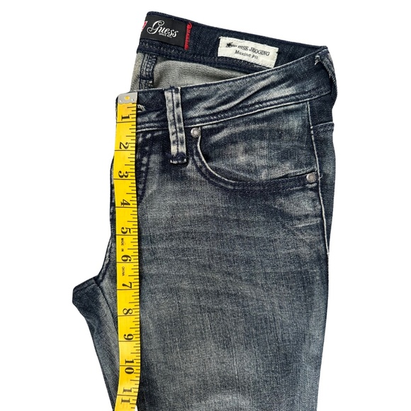 Guess Low Rise Jegging Jeans Sz 26 Maxine Fit Gray Wash Skinny Y2K 90s Grunge - Picture 5 of 9